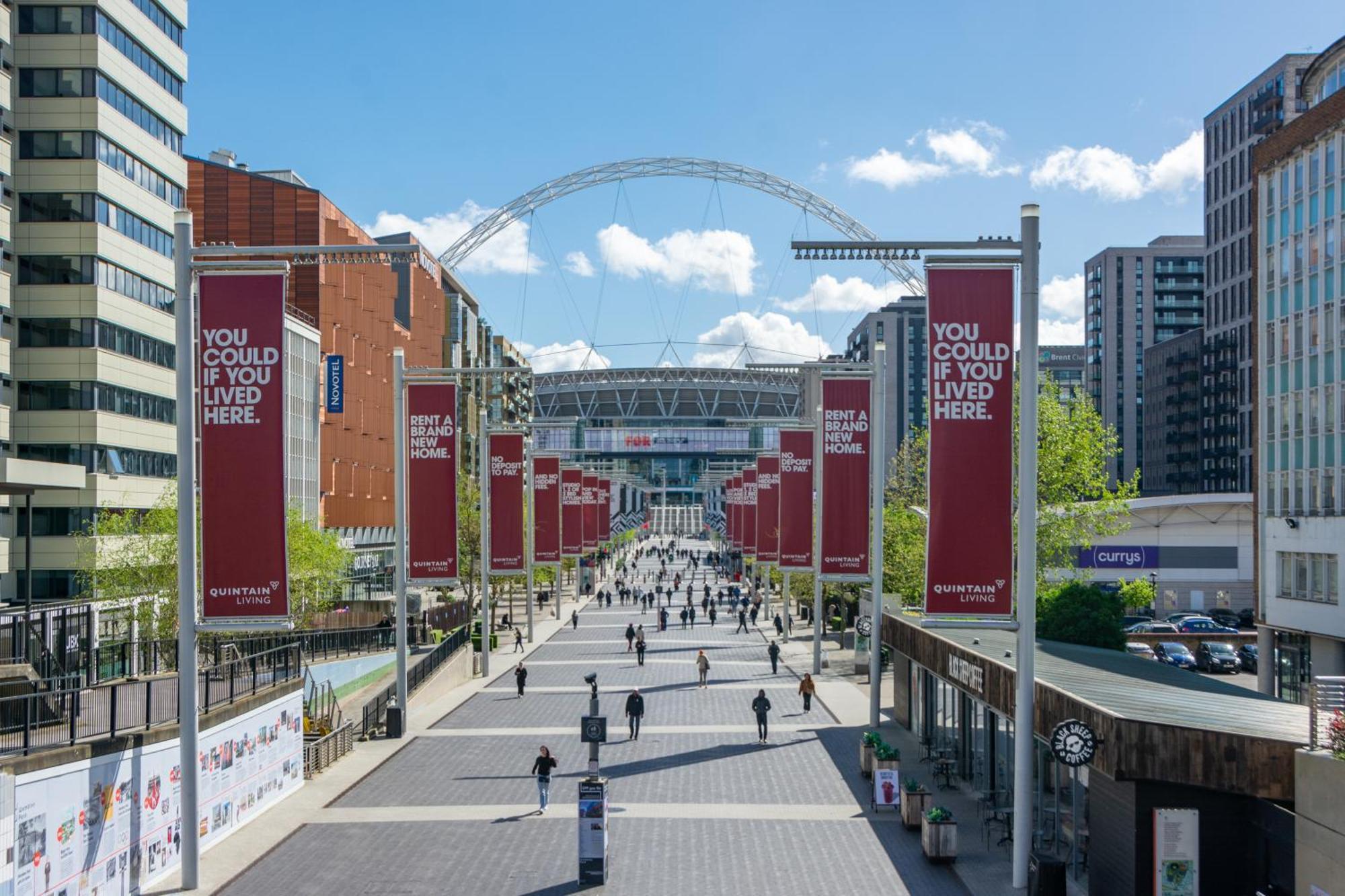 Mysquare State-Of-The-Art 1 Bedroom Apartments Near Wembley Park London Exteriör bild